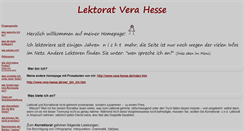 Desktop Screenshot of lektorat-vera-hesse.de