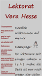 Mobile Screenshot of lektorat-vera-hesse.de
