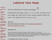 Tablet Screenshot of lektorat-vera-hesse.de